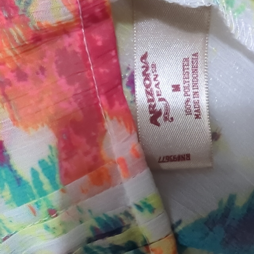 Arizona Jean Company Neon Tank Top Women's Size M - Picture 4 of 7